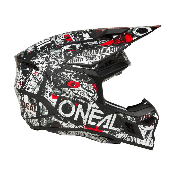 ONEAL 2025 3 SERIES ATTACK BLACK / WHITE HELMET