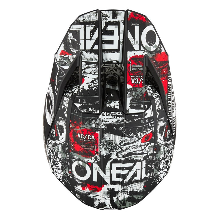 ONEAL 2025 3 SERIES ATTACK BLACK / WHITE HELMET