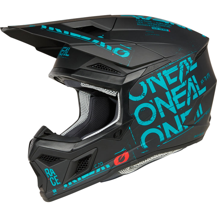 ONEAL 2025 3 SERIES STATIC BLACK / TEAL HELMET