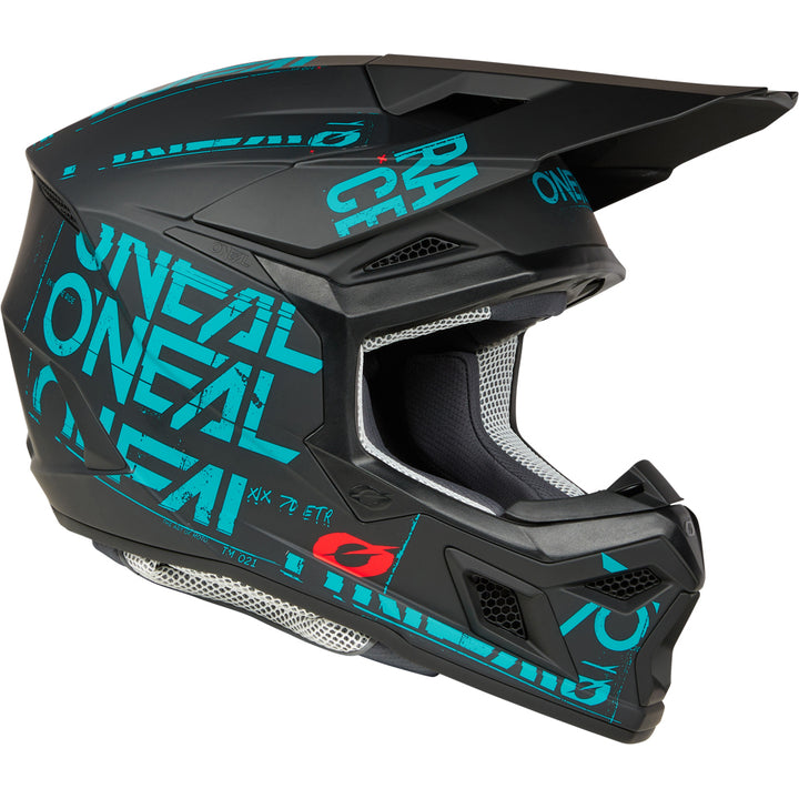 ONEAL 2025 3 SERIES STATIC BLACK / TEAL HELMET