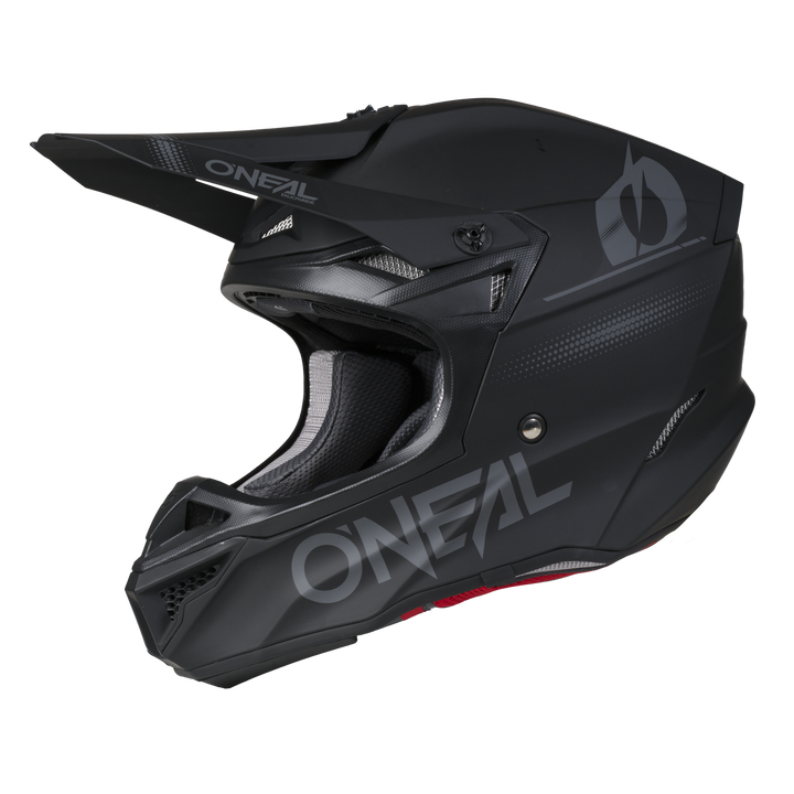 Oneal 2026 5 SRS Blackout V.26 MX Helmet - Black/Grey