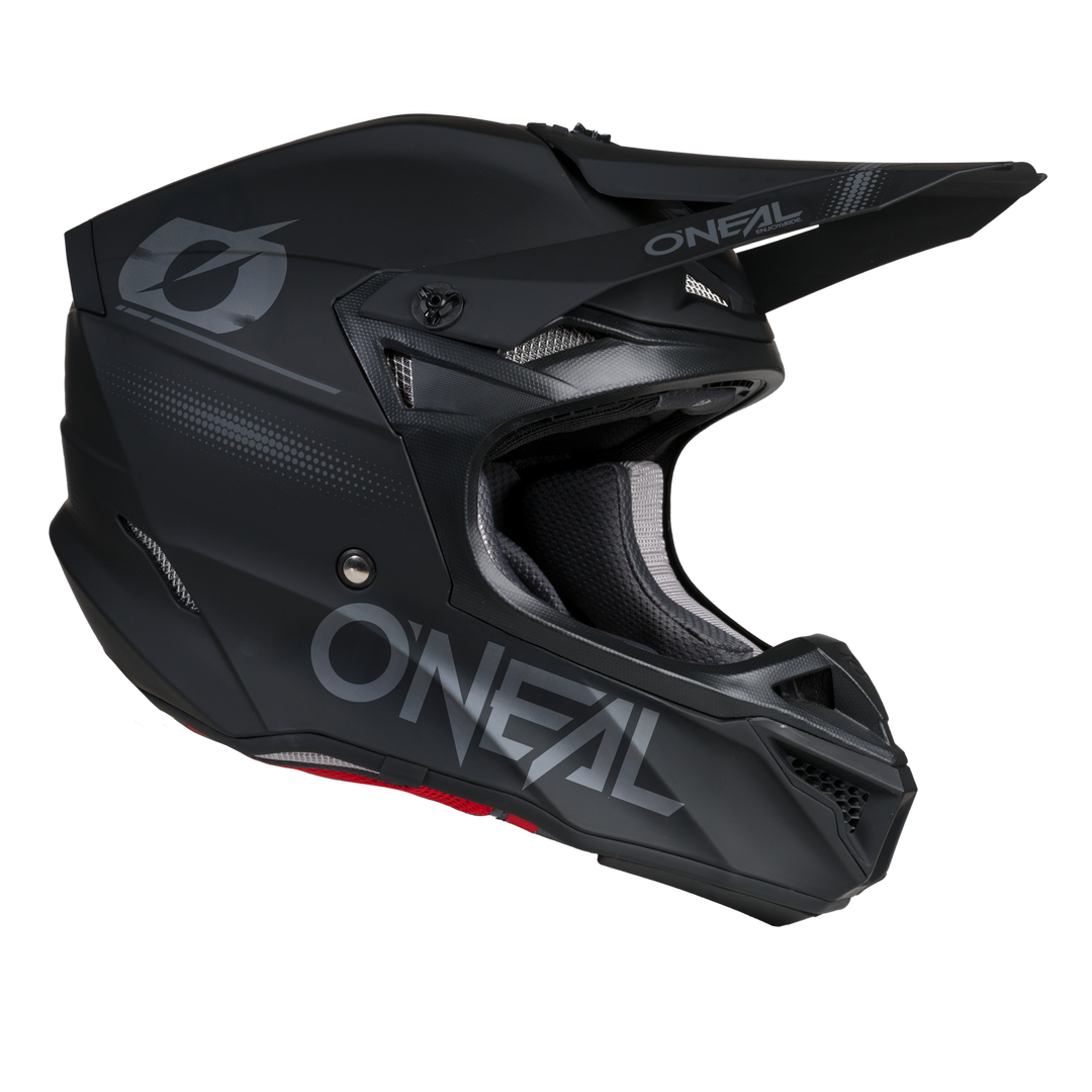 Oneal 2026 5 SRS Blackout V.26 MX Helmet - Black/Grey