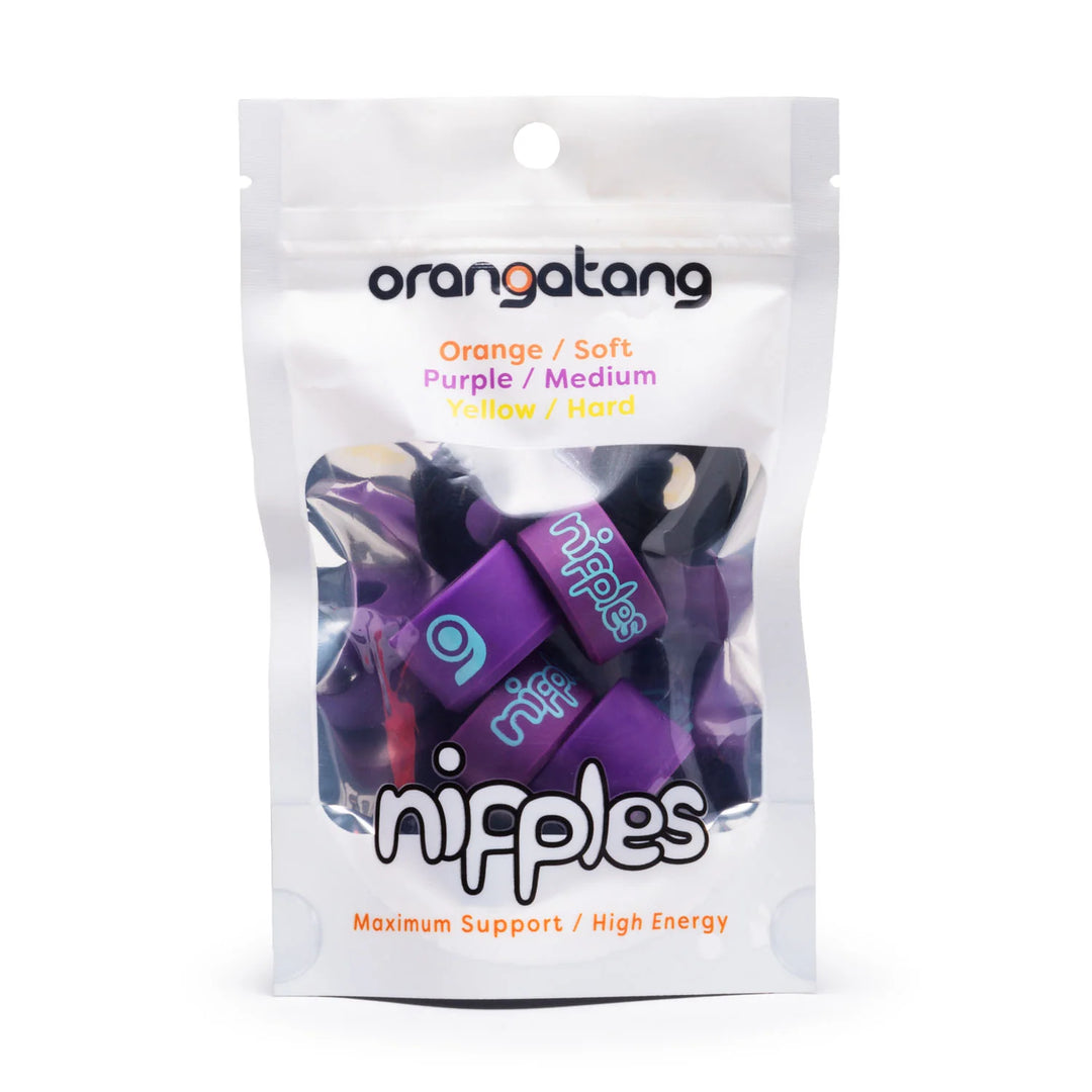 Orangatang Nipples Bushings 87A Purple/Medium