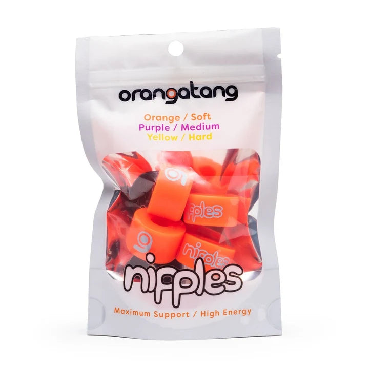 Orangatang Nipples Bushings 85A Orange/Soft