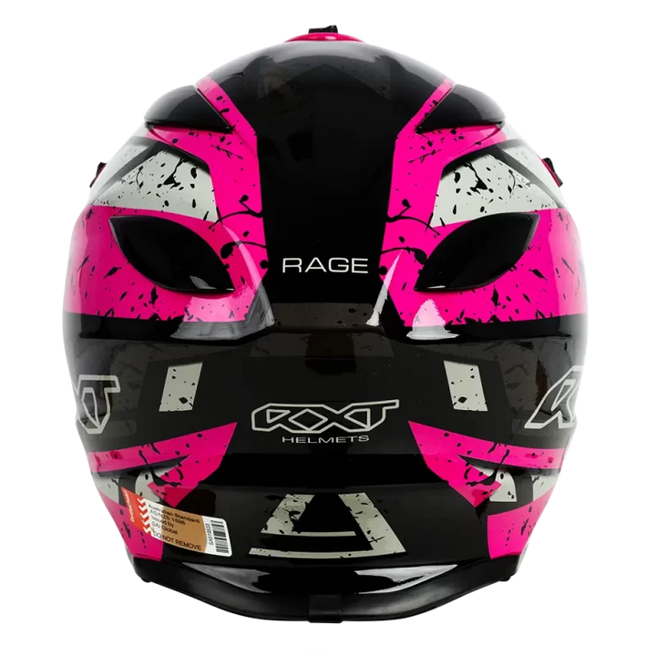 RXT Sector Rage Full Face Helmet| Gloss Black/Magenta