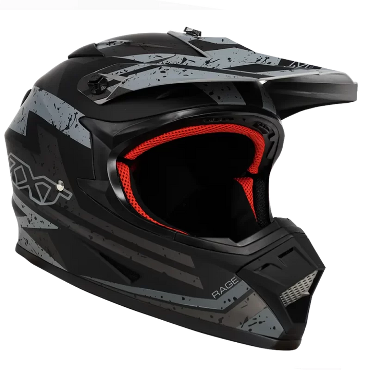 RXT Sector Rage Full Face Helmet | Matt Black/Grey