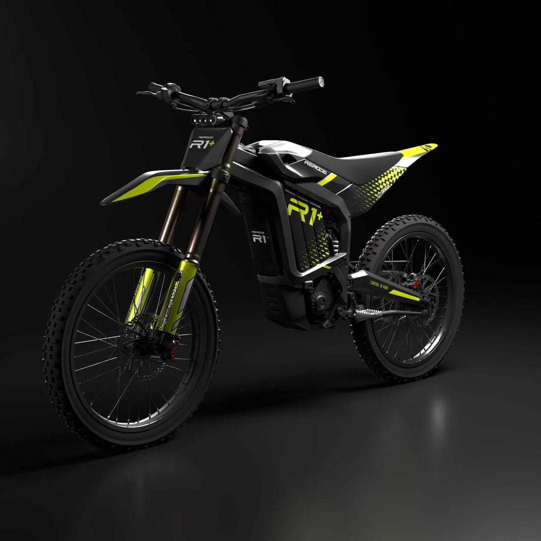 Rerode R1+ 17kW electric dirt bike in Black / Yellow