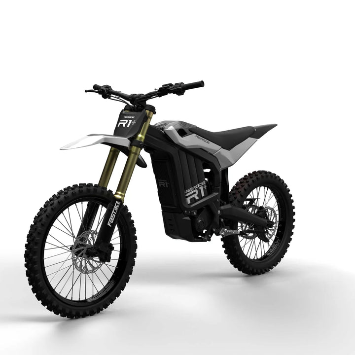 Rerode R1+ 17kW electric dirt bike in White-out (Black / White)