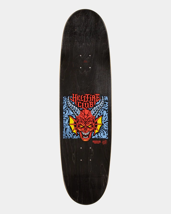 Santa Cruz X Stranger Things Hellfire Club Flames 9.0 Skateboard Deck