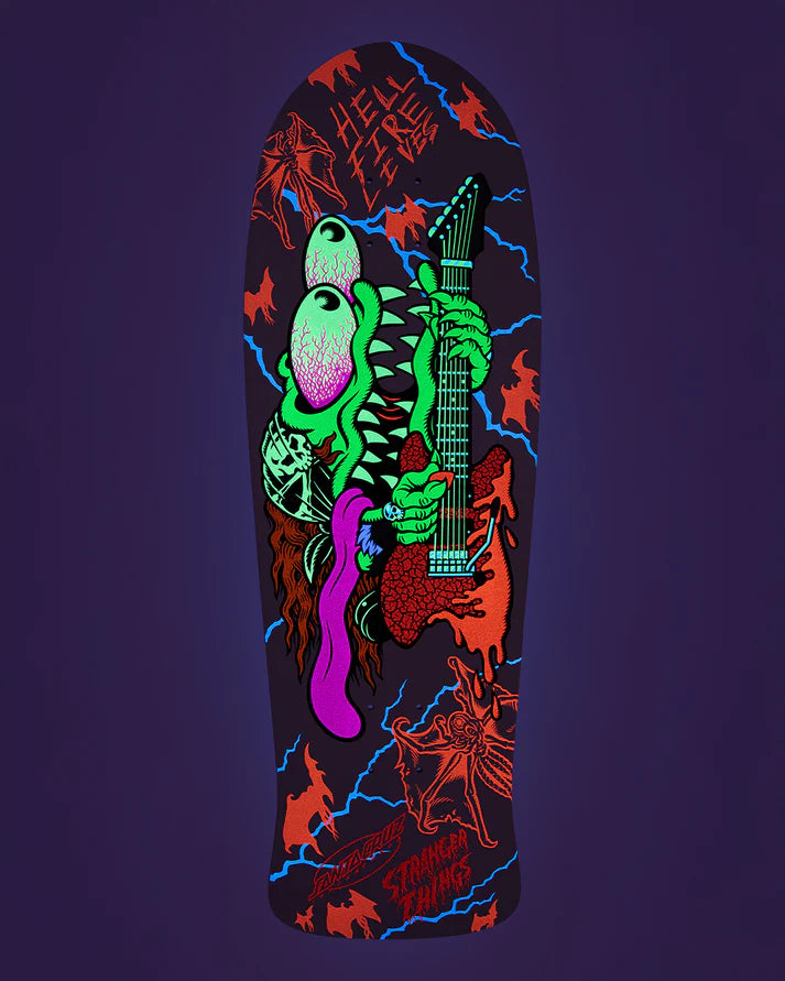 Santa Cruz X Stranger Things Meek Slasher Eddie Reveal 10.1 Skateboard Deck