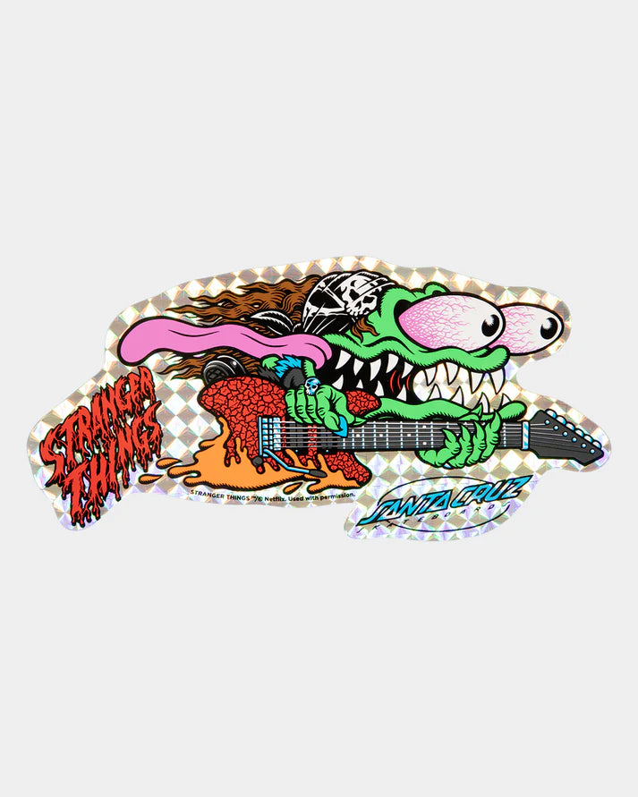 Santa Cruz X Stranger Things Meek Slasher Eddie Reveal 10.1 Skateboard Deck