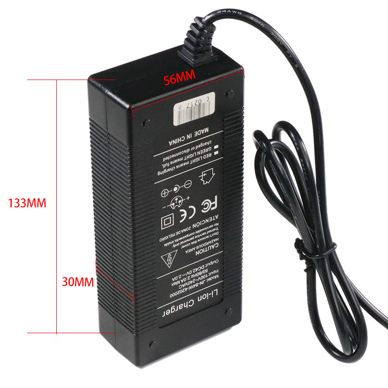 42V 2.0A CE Certified Charger for Electric Scooters &amp; E-Bikes – Fits Ninebot Segway F &amp; G Series