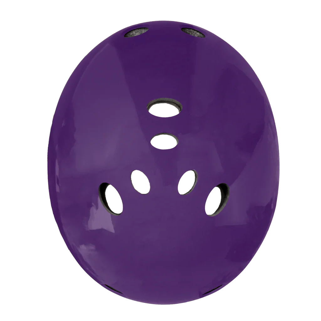 top profile Triple 8 SS helmet purple gloss