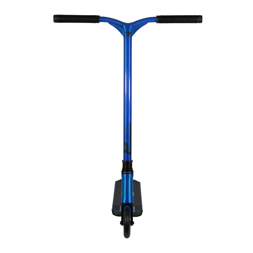 Root Industries Type R PRO scooter in blue, front view