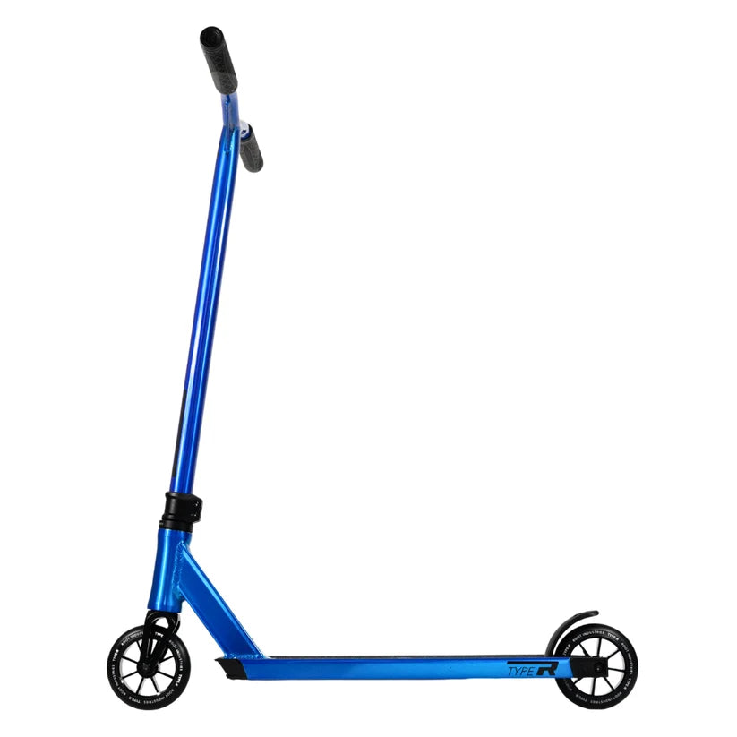 Root Industries Type R PRO scooter in blue, side view