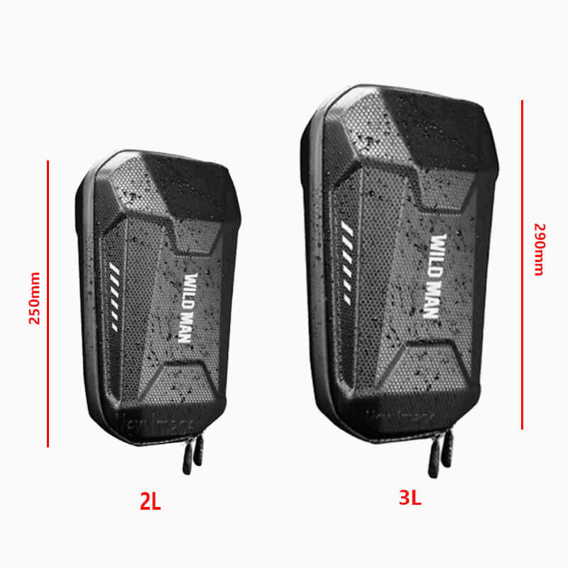 WILDMAN 3L Waterproof Hard-Shell Scooter Bag – Durable Storage for E-Scooters and Bikes