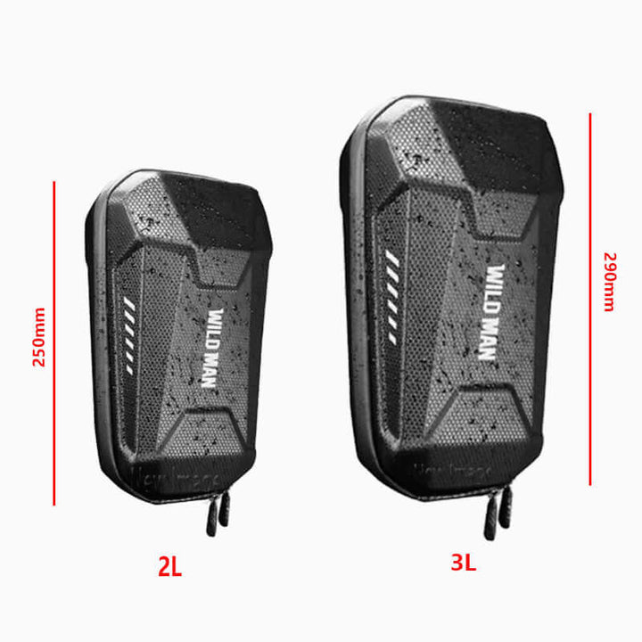 WILDMAN 3L Waterproof Hard-Shell Scooter Bag – Durable Storage for E-Scooters and Bikes