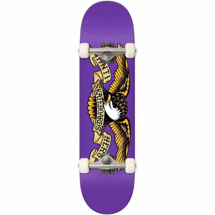 Anti Hero Classic Eagle Purple Complete Skateboard 7.3"