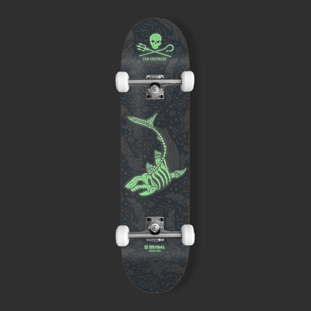 Eternal x Sea Shepherd Complete Skateboard Great White | 8.5"