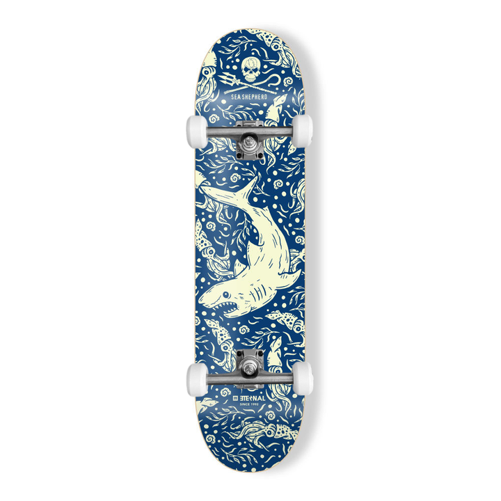 Eternal x Sea Shepherd Complete Skateboard Great White | 8.5"