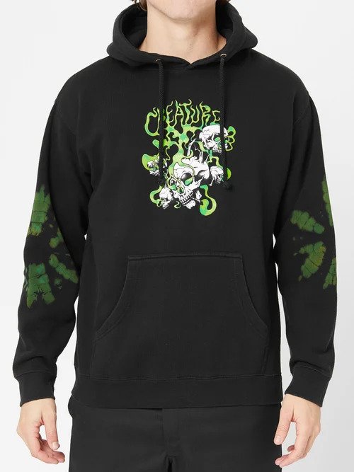 Creature Head High Hoodie Black