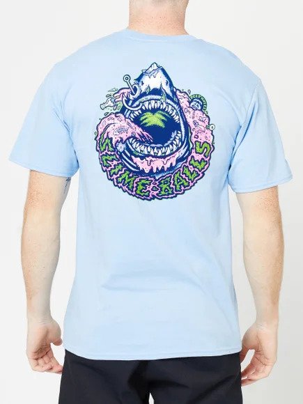 Slime Balls Shark Bait T-shirt Light Blue