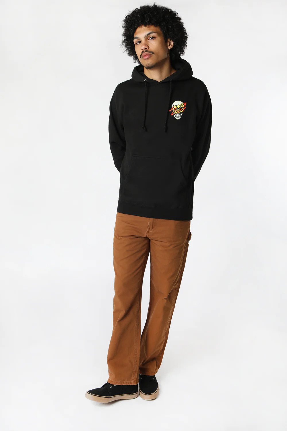 Santa Cruz Dressen Rose Crew Three Hoodie Black