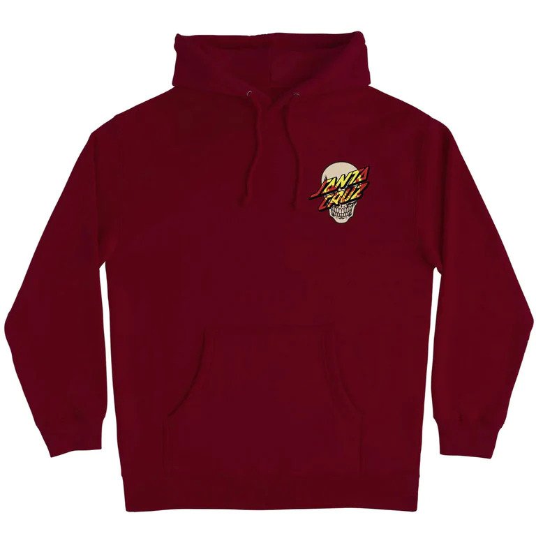 Santa Cruz Dressen Rose Crew Three Hoodie Maroon