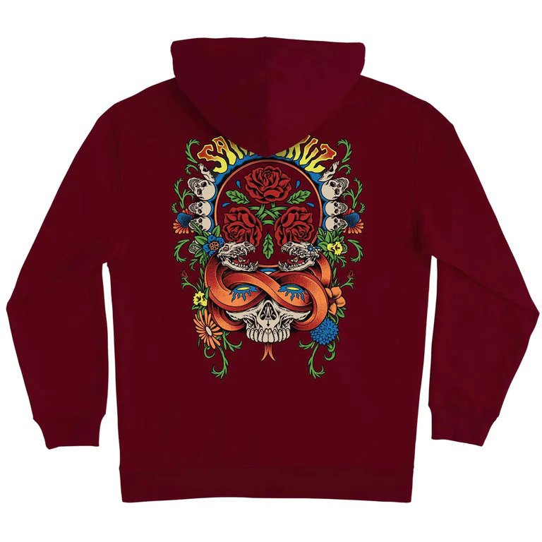 Santa Cruz Dressen Rose Crew Three Hoodie Maroon – Urban Wheelz