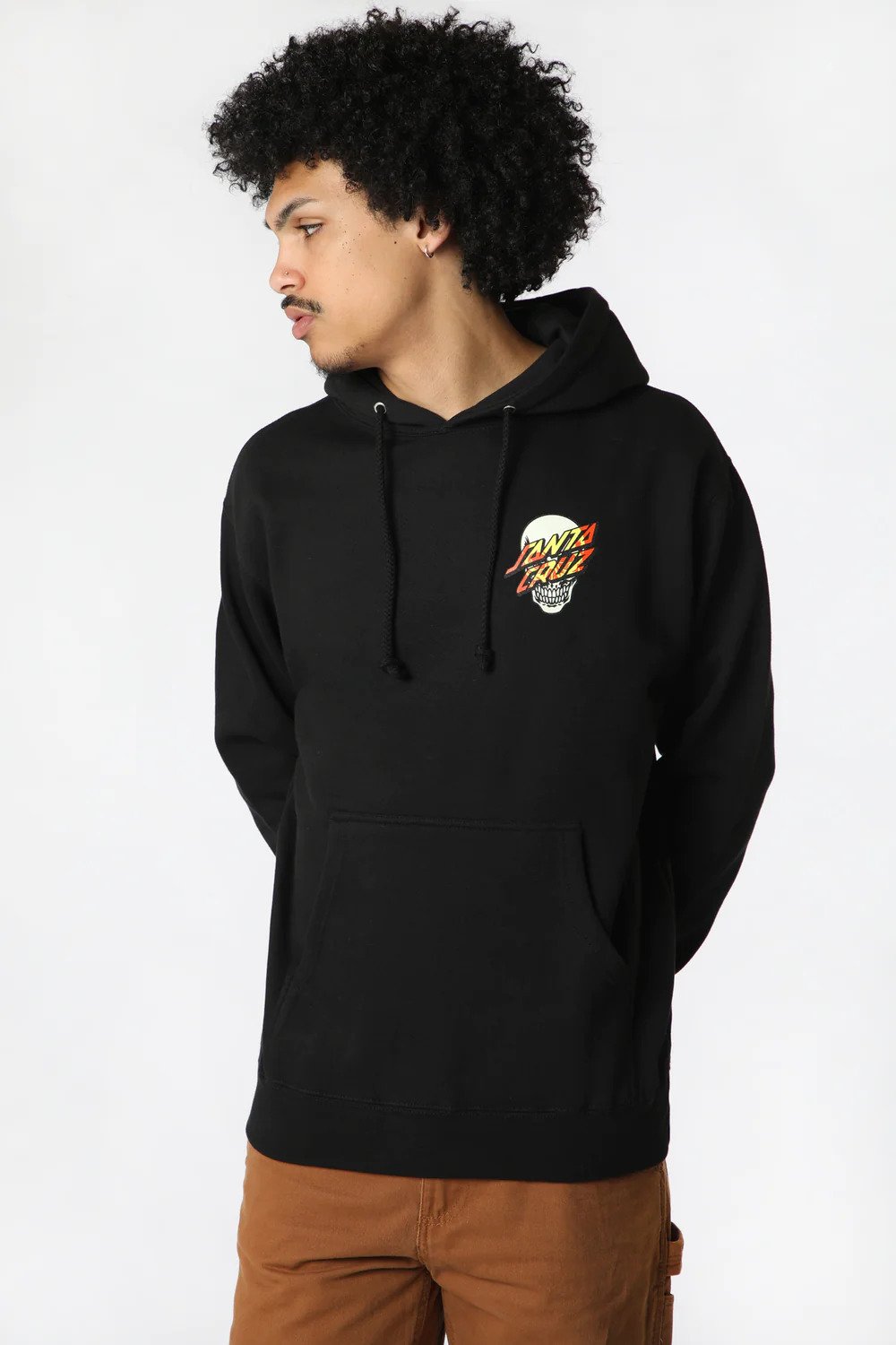 Santa Cruz Dressen Rose Crew Three Hoodie Black