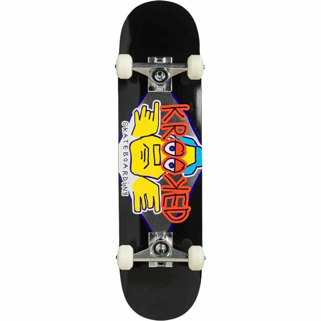 Krooked Arketype Black Complete Skateboard 7.5"