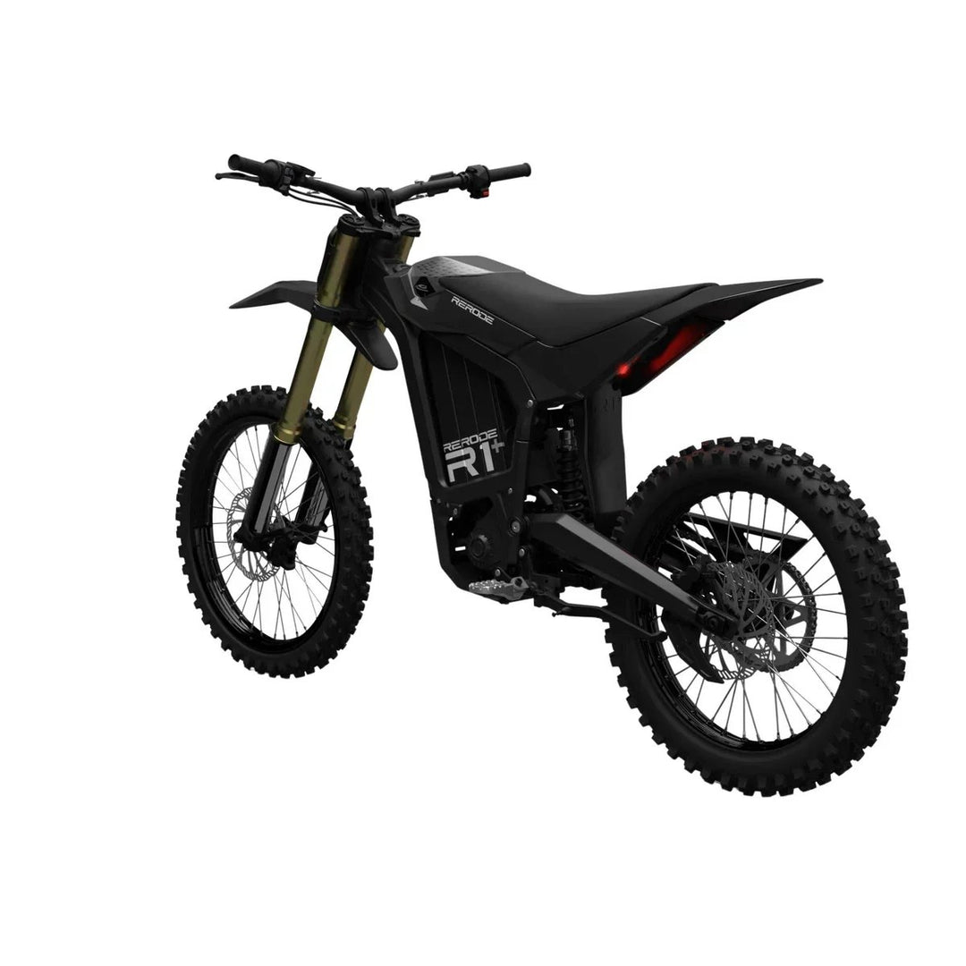 Rerode R1+ in Black-out, rear three-quarter view