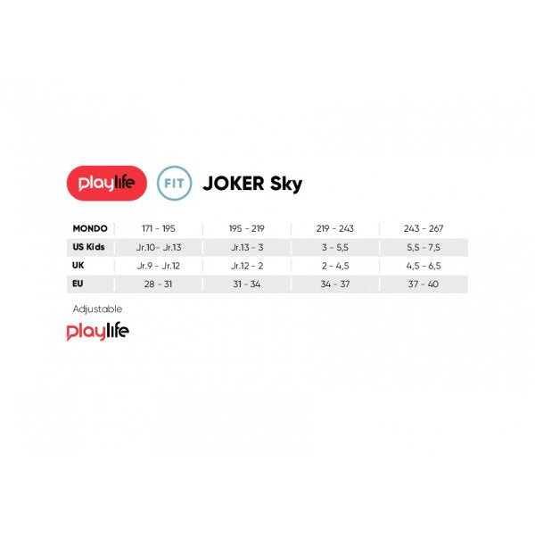 Playlife Joker Yellow Adjustable Inline Skates