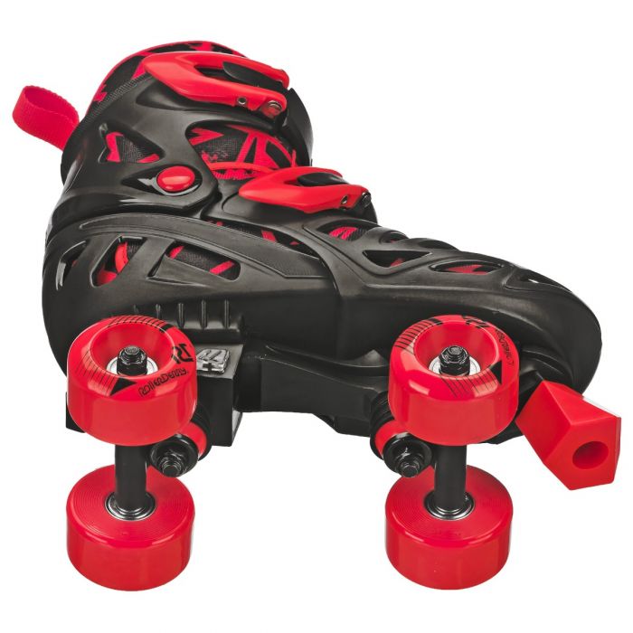 Rds Trac Star Skate Boys Black Red Adjustable Roller Skates