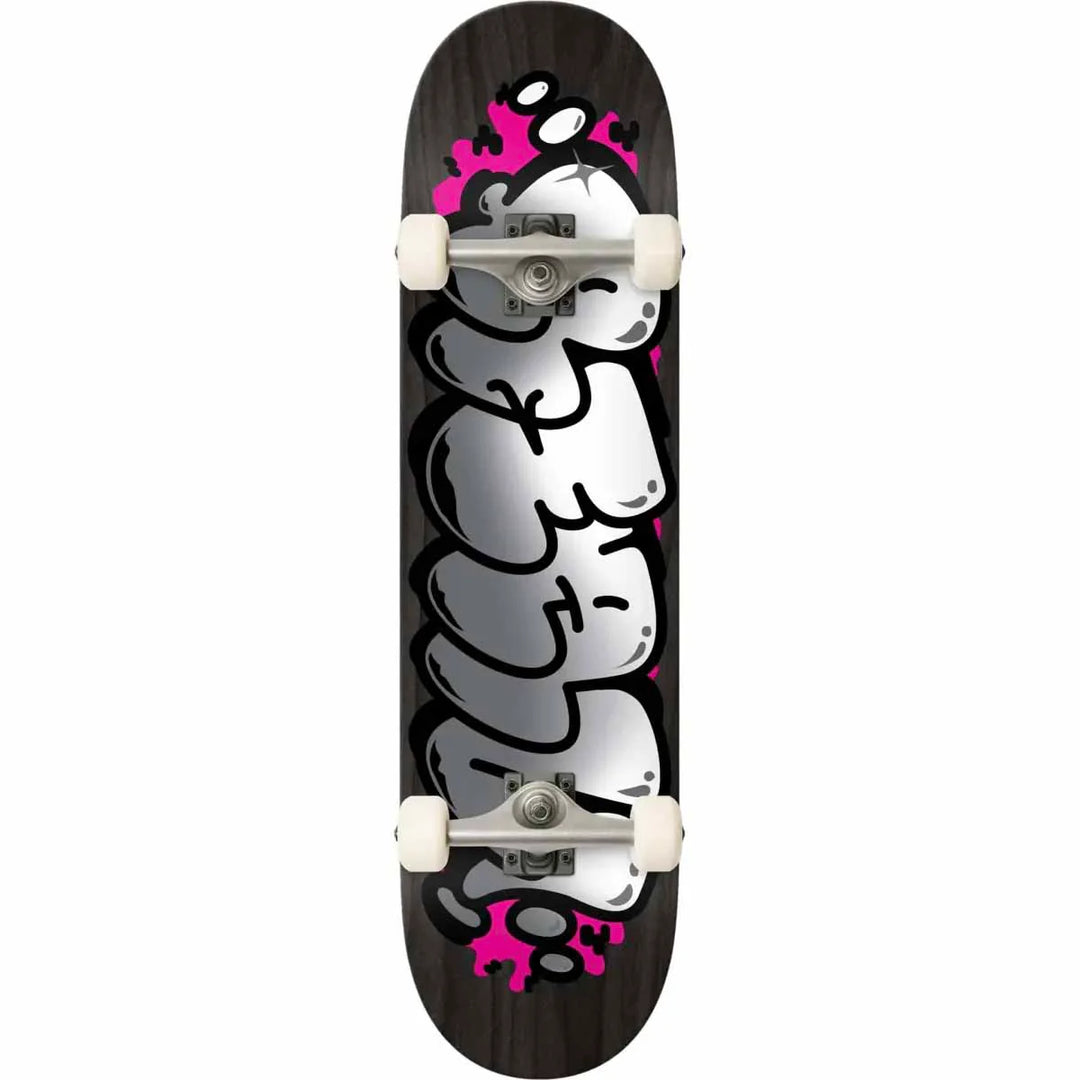 Real Bubble Letter Foil Complete Skateboard 8.5"