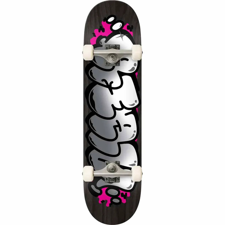 Real Bubble Letter Foil Complete Skateboard 8.5"