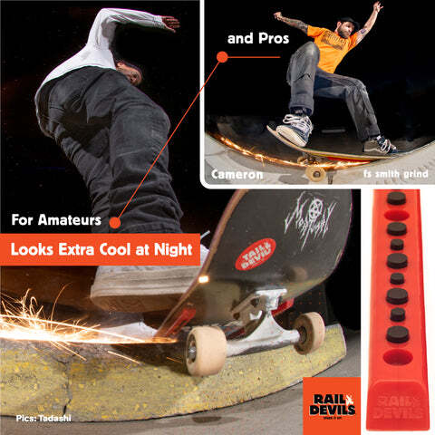 Rail Devil Black Sparking Skateboard Rails