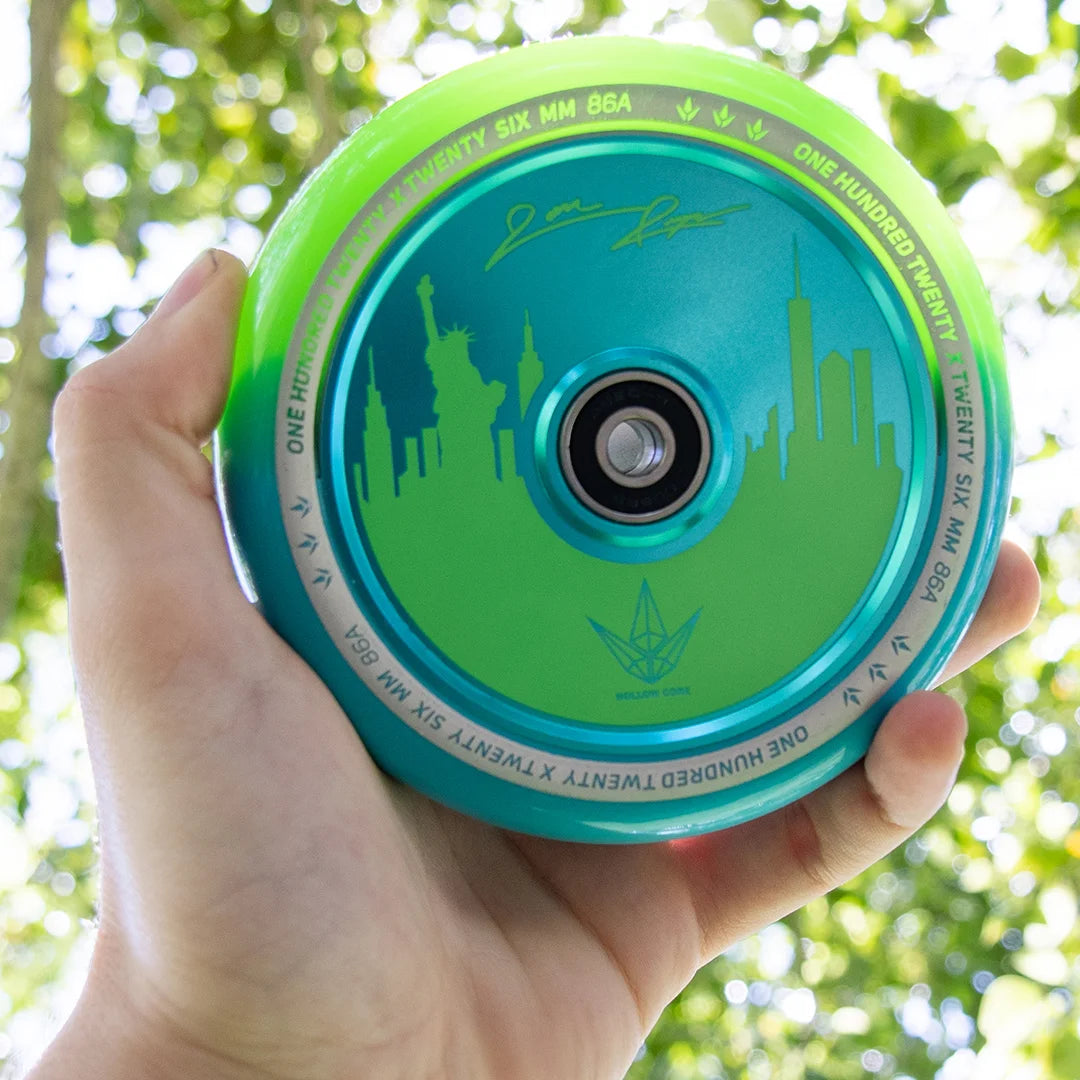 ENVY JON REYES SIGNATURE 120MM SCOOTER WHEEL | Green/Teal EACH