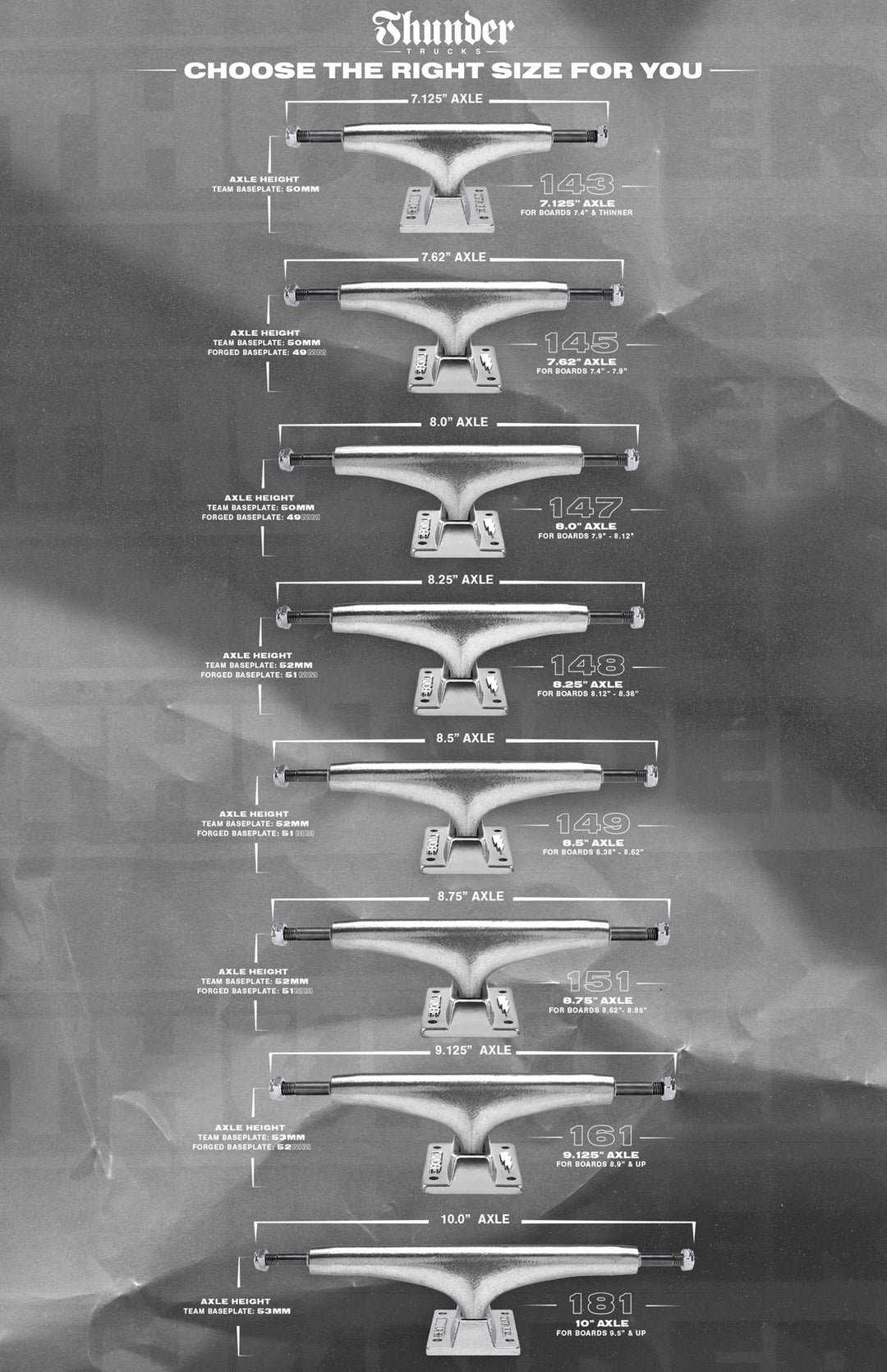 Thunder Hi Hollow Light Polished Trucks