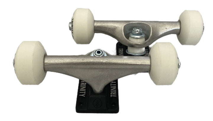 Trinity Trucks/Wheels/Bearings Combo 5.0" Raw/Black