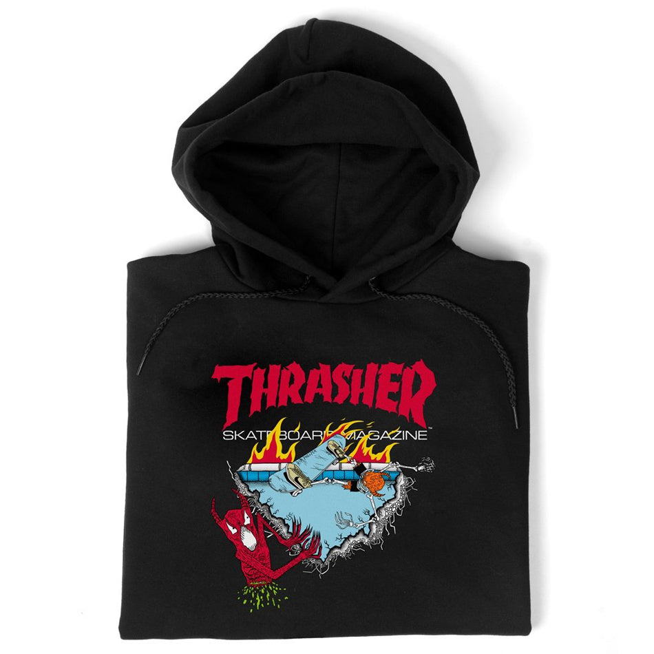 ★Thrasher Coffin By Neckface Hoodie 関税込★ Coffin By Neckface Thrasher Hoodie in grey for men – TITUS