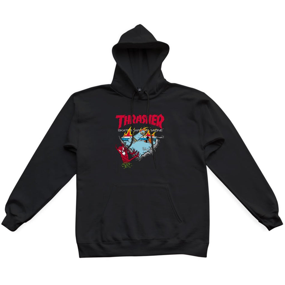 ★Thrasher Coffin By Neckface Hoodie 関税込★ Coffin By Neckface Thrasher Hoodie in grey for men – TITUS