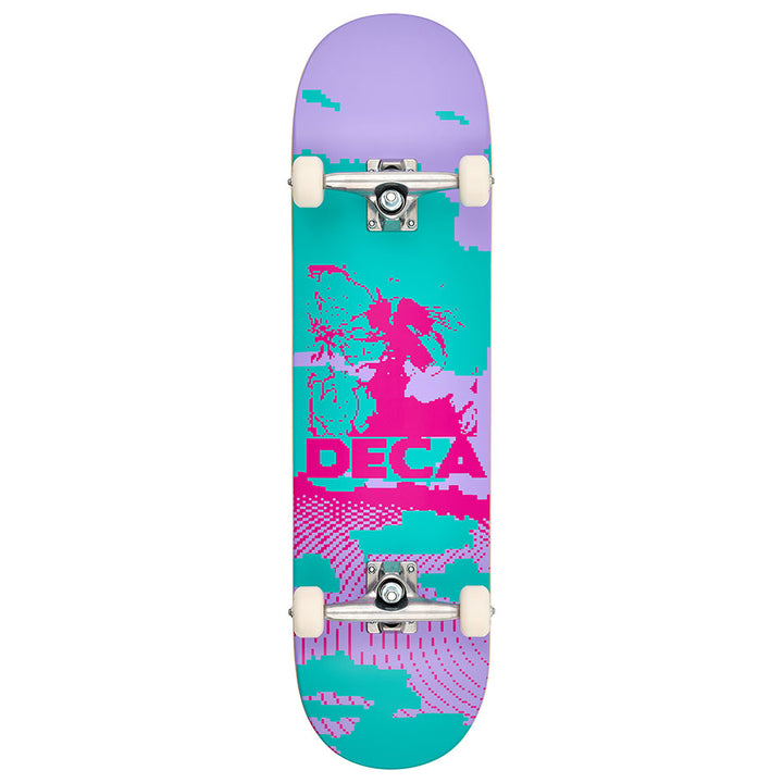 Deca Pixelscape Complete Skateboard - Purple/Green 8.375"