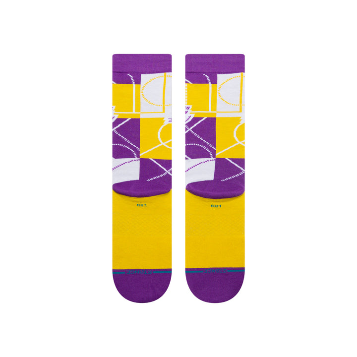 NBA X STANCE  ZONE LA LAKERS CREW SOCKS