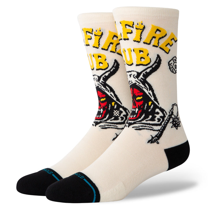 Stance X Stranger Things Hellfire Vintage White Socks