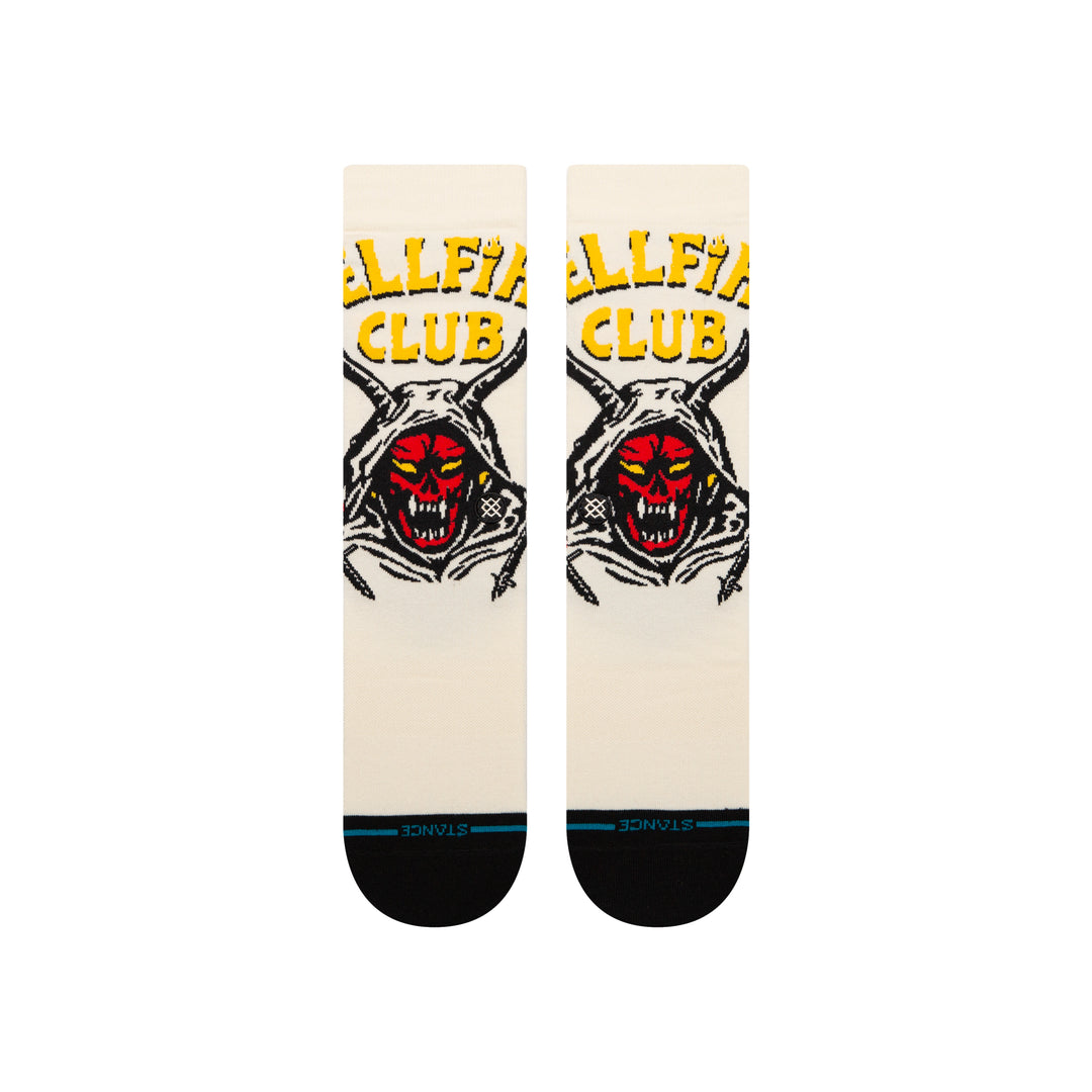 Stance X Stranger Things Hellfire Vintage White Socks