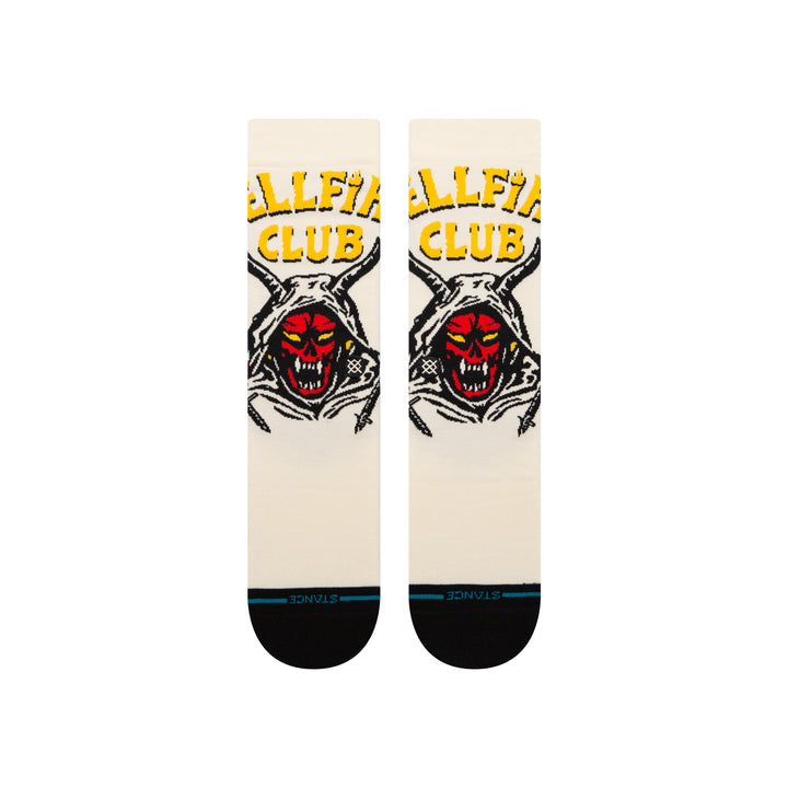 Stance X Stranger Things Hellfire Vintage White Socks
