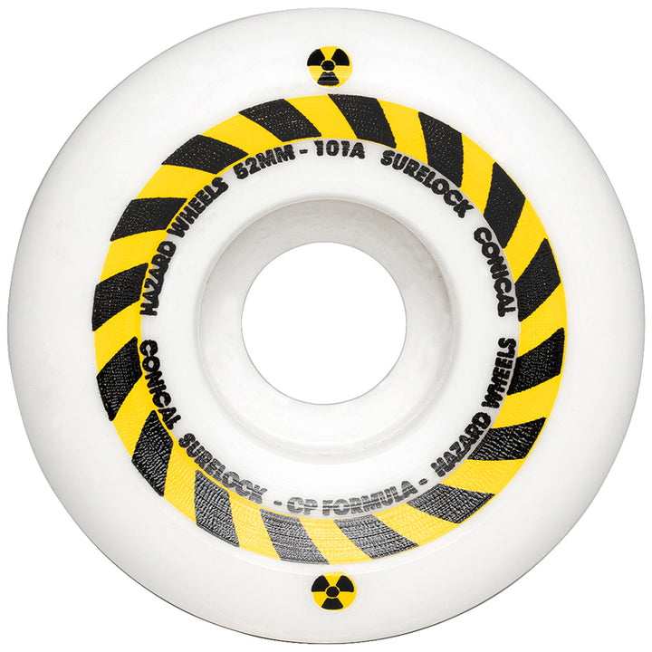 Hazard Sign CP Conical Surelock Wheels White