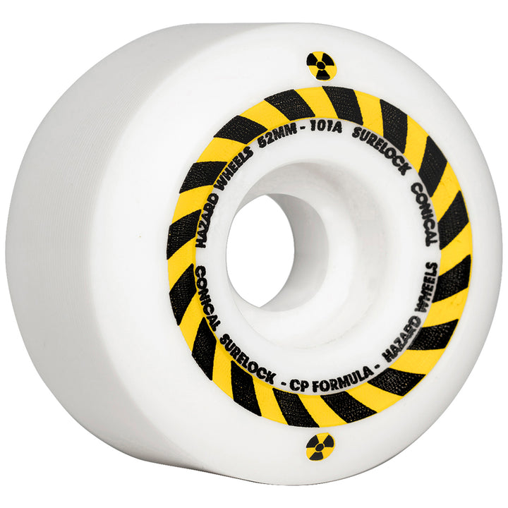 Hazard Sign CP Conical Surelock Wheels White