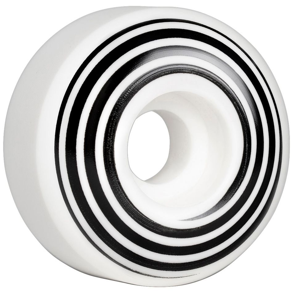 Hazard Swirl CP Radial 101A White Skateboard Wheels
